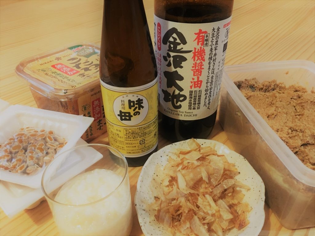 本物の発酵食品写真